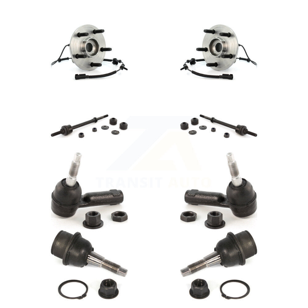 Hub Bearing Lower Ball Joint Outer Tie Rod End Link Front Kit For Dodge Ram 1500