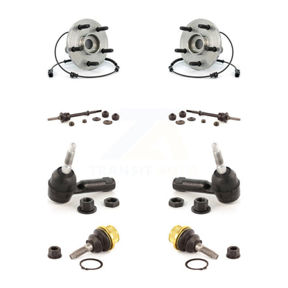Hub Bearing Lower Ball Joint Outer Tie Rod Link Front Kit For Dodge Ram 1500 RWD