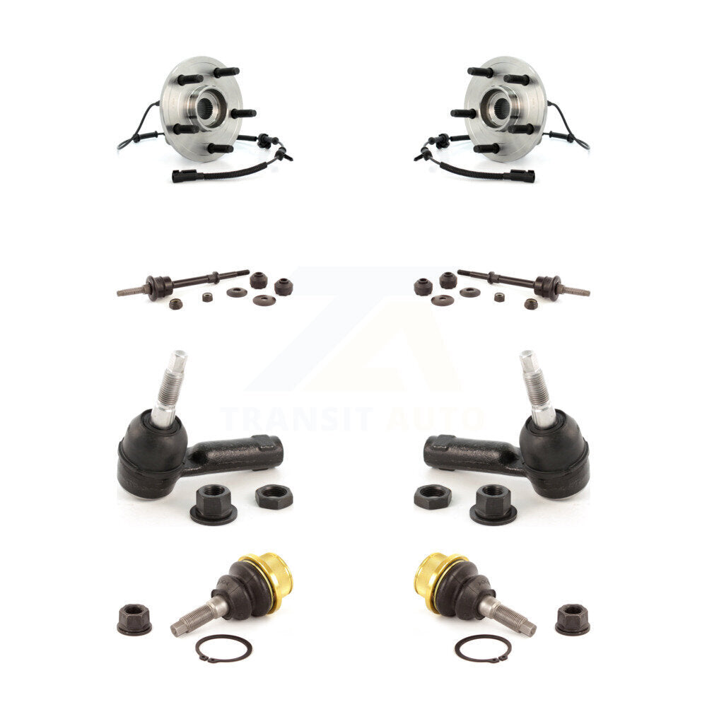 Hub Bearing Lower Ball Joint Outer Tie Rod End Link Front Kit For Dodge Ram 1500