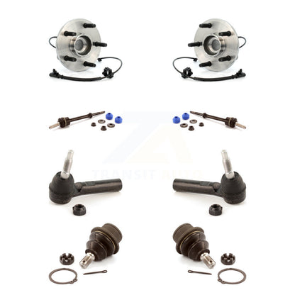 Hub Bearing Lower Ball Joint Outer Tie Rod & Link Front Kit For Dakota Dodge Ram