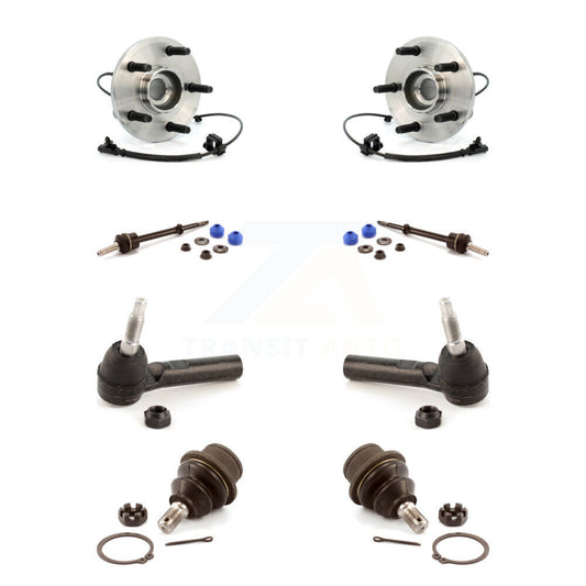 Hub Bearing Lower Ball Joint Outer Tie Rod & Link Front Kit For Dakota Dodge Ram