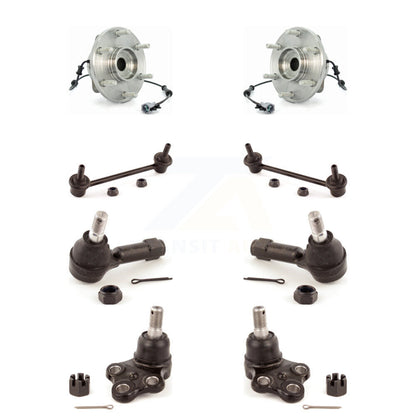 Hub Bearing Lower Ball Joint Outer Tie Rod Link Front Kit For Nissan Pathfinder