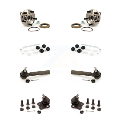 Hub Bearing Lower Ball Joint Outer Tie Rod Link Front Kit For Chevrolet Cavalier