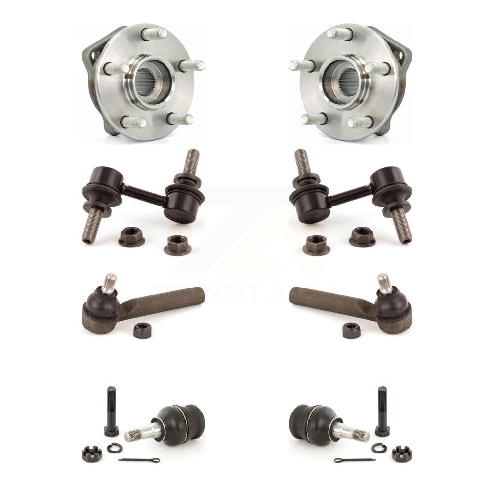 Hub Bearing Lower Ball Joint Outer Tie Rod Link Front Kit For Subaru Outback XV