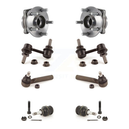 Hub Bearing Lower Ball Joint Outer Tie Rod Link Front Kit For Subaru Forester XV