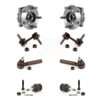 Hub Bearing Lower Ball Joint Outer Tie Rod End Link Front Kit For Subaru Impreza