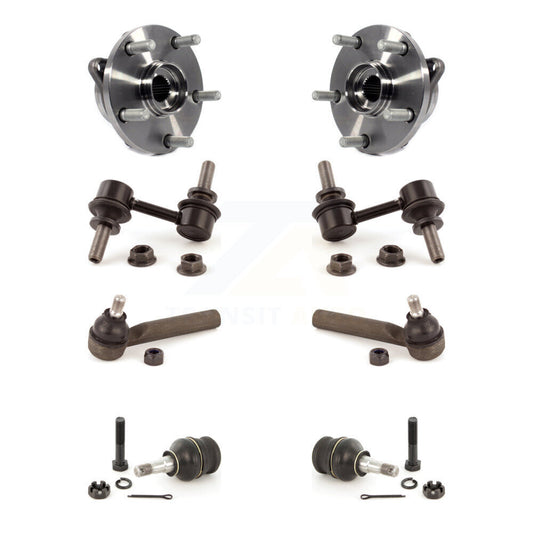 Hub Bearing Lower Ball Joint Outer Tie Rod End Link Front Kit For Subaru WRX STI