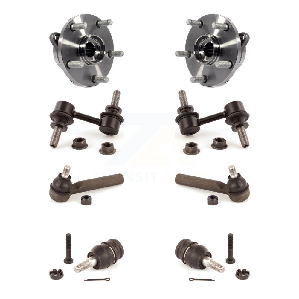Hub Bearing Lower Ball Joint Outer Tie Rod Link Front Kit For Subaru B9 Tribeca