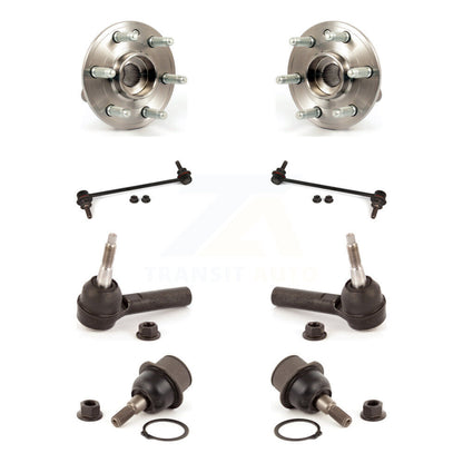 Hub Bearing Lower Ball Joint Outer Tie Rod Link Front Kit For 2010 Cadillac SRX