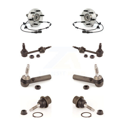 Hub Bearing Lower Ball Joint Outer Tie Rod & Link Front Kit For Ford Expedition