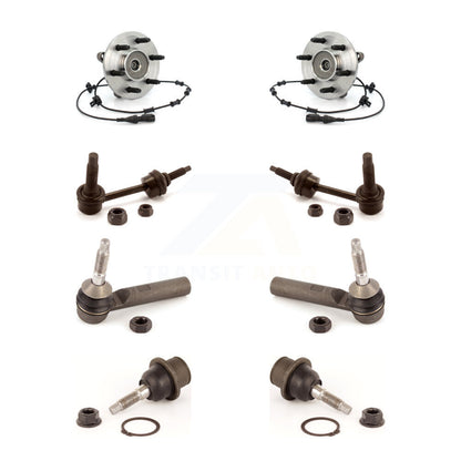 Hub Bearing Lower Ball Joint Outer Tie Rod & Link Front Kit For Ford Expedition