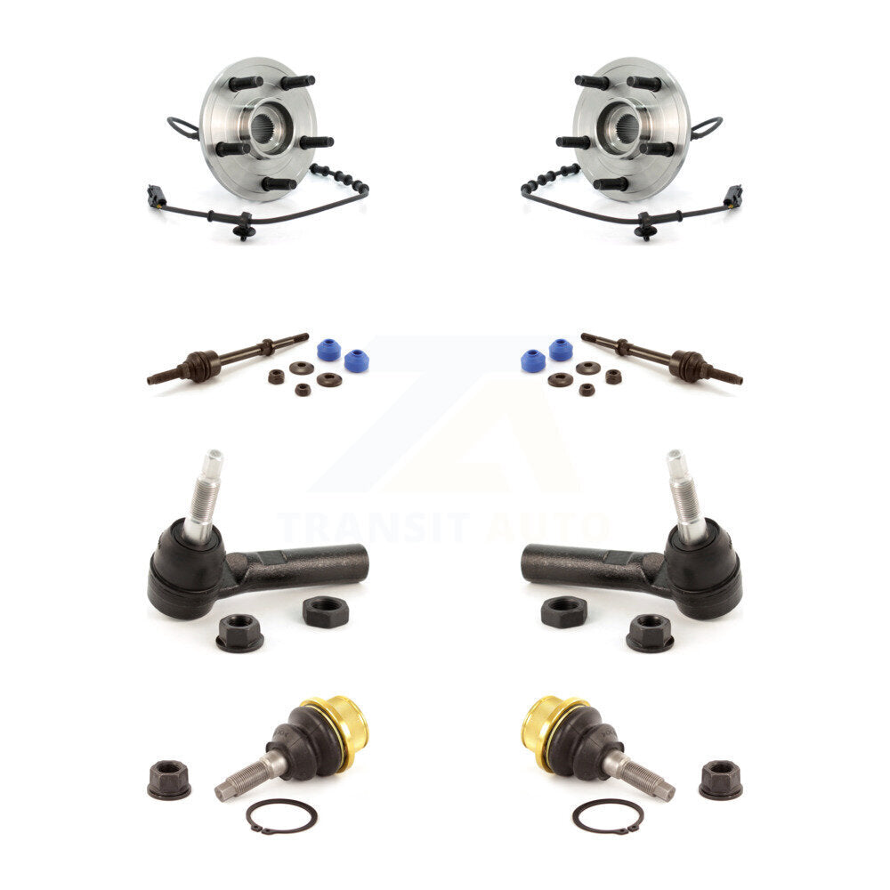 Hub Bearing Lower Ball Joint Outer Tie Rod End Link Front Kit For Dodge Ram 1500