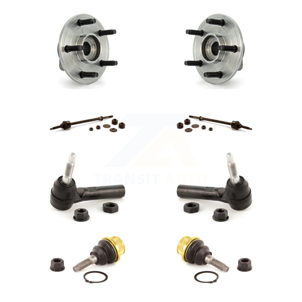 Hub Bearing Lower Ball Joint Outer Tie Rod End Link Front Kit For Dodge Ram 1500