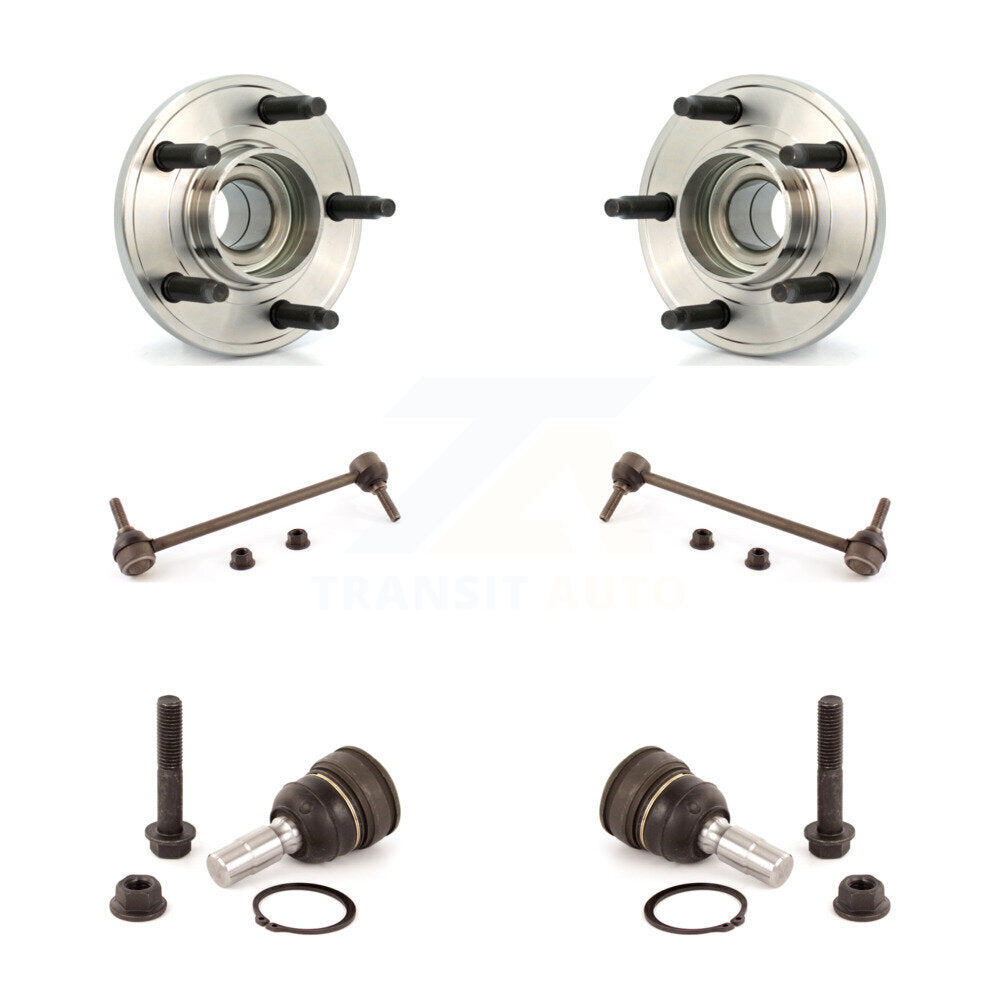Hub Bearing Lower Ball Joint Sway Bar Stabilizer Link Front Kit For Ford Mustang
