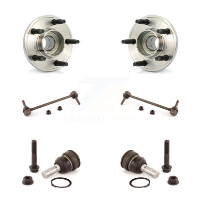 Hub Bearing Lower Ball Joint Sway Bar Stabilizer Link Front Kit For Ford Mustang