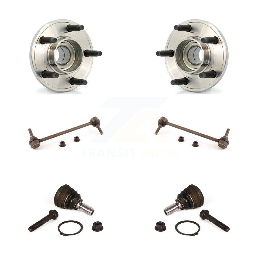 Hub Bearing Lower Ball Joint Sway Bar Stabilizer Link Front Kit For Ford Mustang