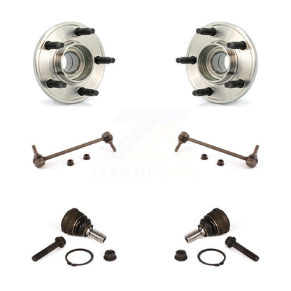 Hub Bearing Lower Ball Joint Sway Bar Stabilizer Link Front Kit For Ford Mustang