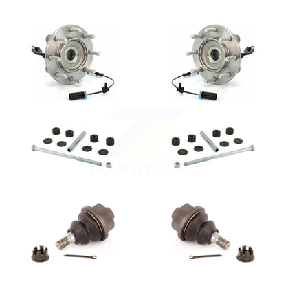Hub Bearing Lower Ball Joint And Link Front Kit For GMC Sierra 3500 HD Chevrolet