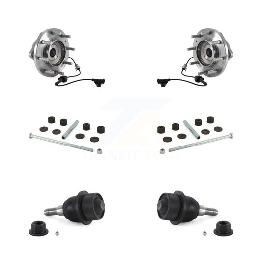 Hub Bearing Lower Ball Joint Link Front Kit For GMC Sierra 3500 HD Chevrolet 4WD