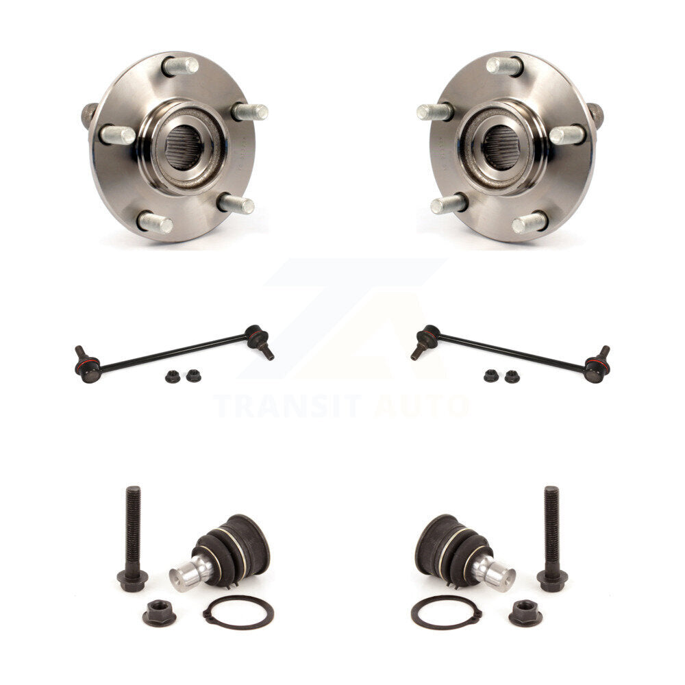 Hub Bearing Lower Ball Joint And Link Front Kit For 2007-2012 Nissan Sentra 2.5L
