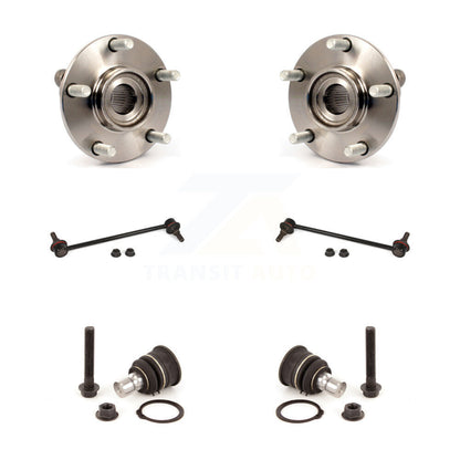 Hub Bearing Lower Ball Joint And Link Front Kit For 2007-2012 Nissan Sentra 2.5L