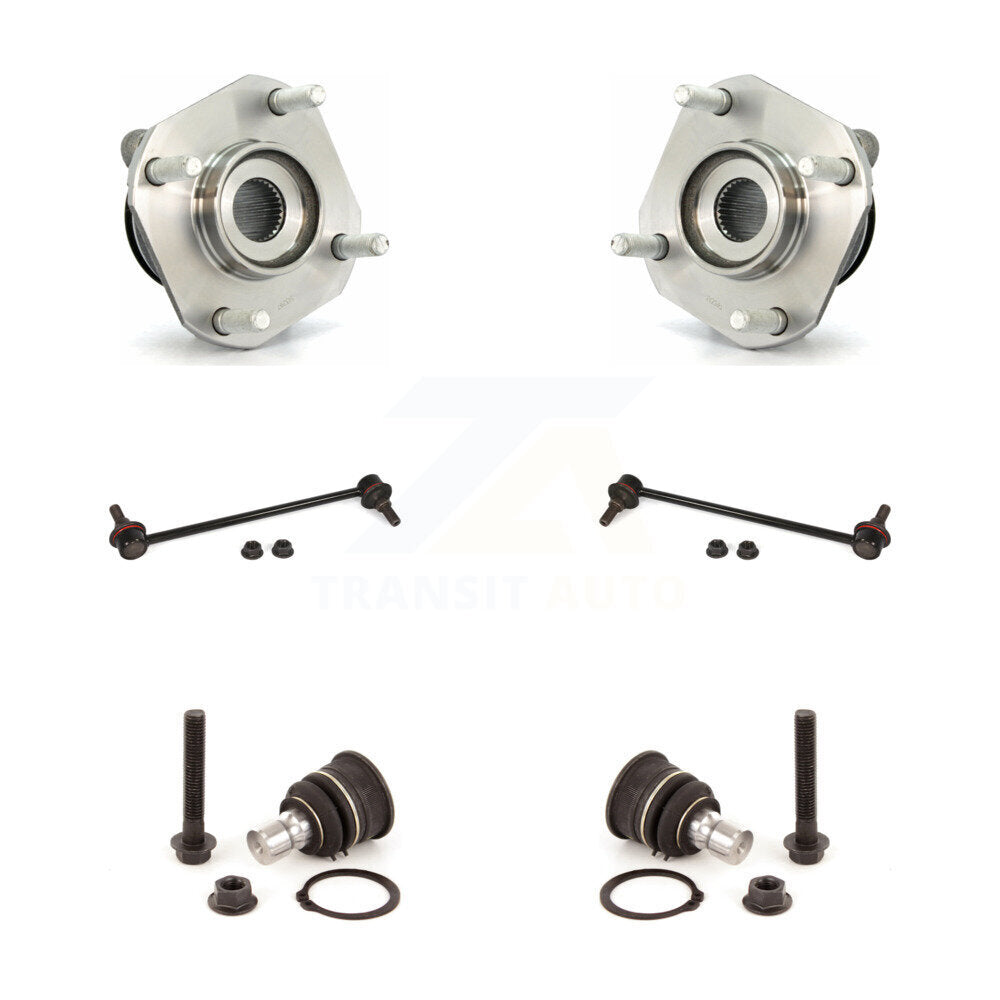 Hub Bearing Lower Ball Joint And Link Front Kit For 2007-2012 Nissan Sentra 2.0L