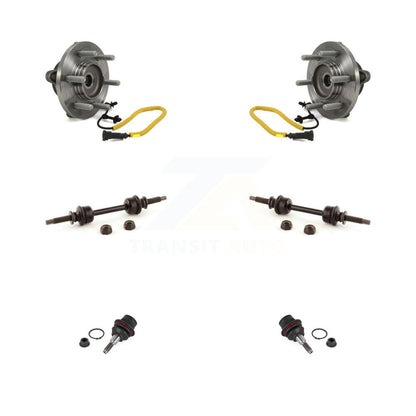 Hub Bearing Lower Ball Joint & Sway Bar Stabilizer Link Front Kit For Ford F-150