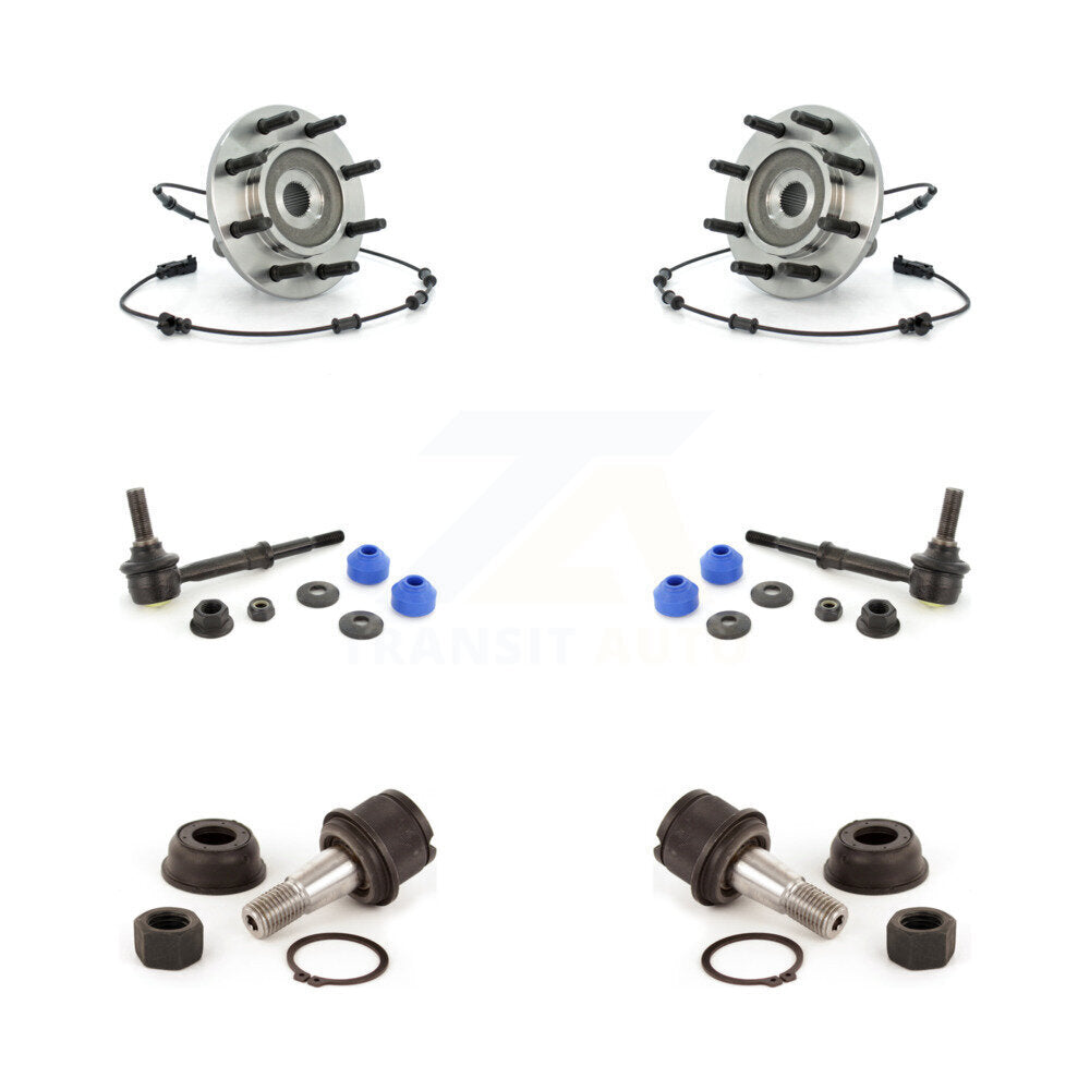 Hub Bearing Lower Ball Joint And Sway Bar Link Front Kit For Dodge Ram 1500 3500