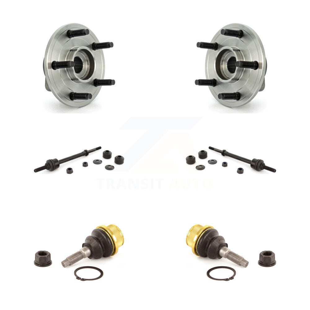Hub Bearing Lower Ball Joint Link Front Kit For Dodge Ram 1500 With 5 Lug Wheels