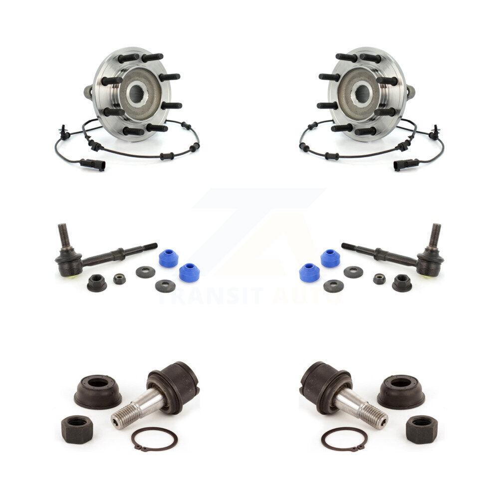 Hub Bearing Lower Ball Joint And Sway Bar Link Front Kit For Dodge Ram 2500 3500