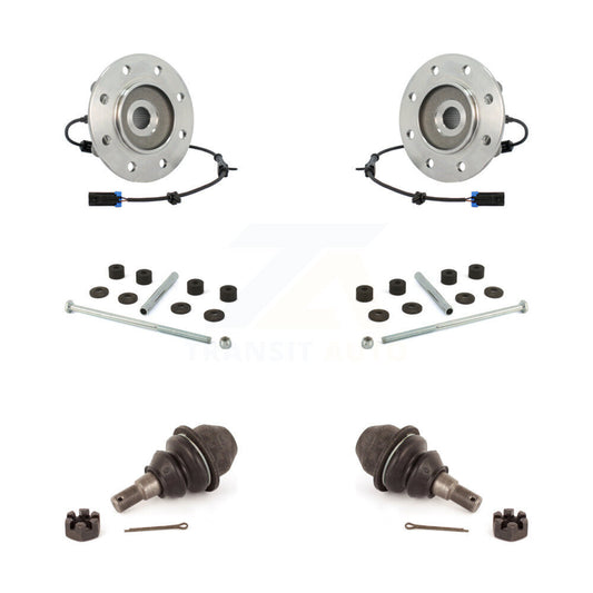 Hub Bearing Lower Ball Joint & Link Front Kit For 1996-2000 K3500 Chevrolet GMC