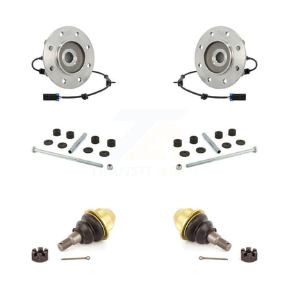 Hub Bearing Lower Ball Joint And Sway Bar Link Front Kit For K3500 Chevrolet GMC