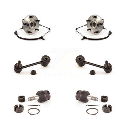 Hub Bearing Lower Ball Joint Sway Bar Link Front Kit For 2007-2010 Jeep Wrangler
