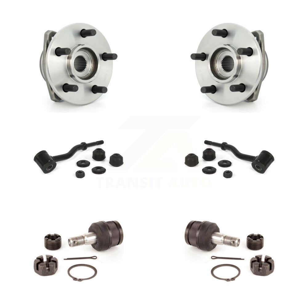Hub Bearing Lower Ball Joint And Link Front Kit For Jeep Cherokee Grand Comanche