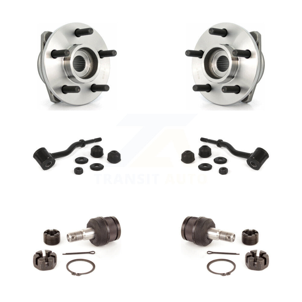Bearing Lower Ball Joint & Sway Bar Stabilizer Link Front Kit For Jeep Cherokee