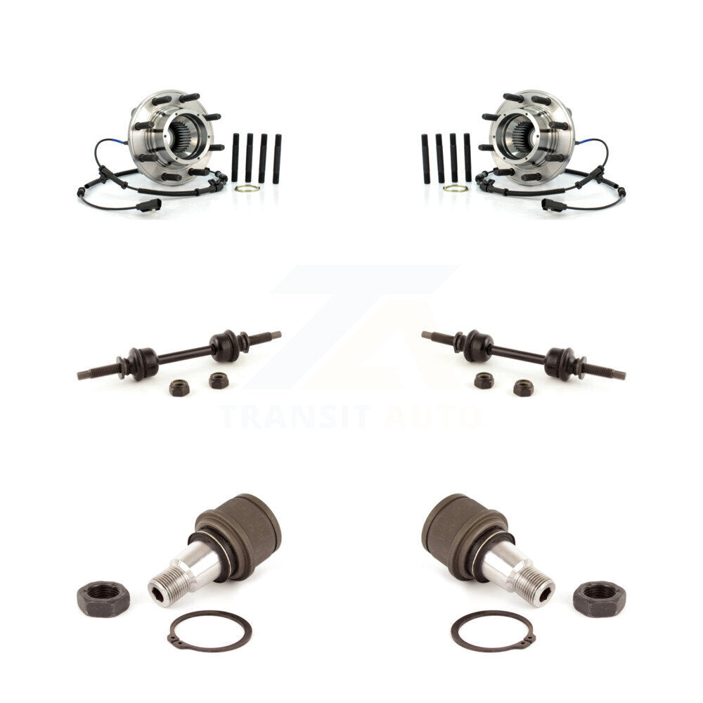 Hub Bearing Lower Ball Joint Link Front Kit For Ford F-350 Super Duty F-250 4WD