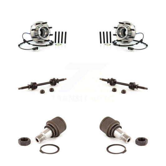 Hub Bearing Lower Ball Joint Link Front Kit For Ford F-350 Super Duty F-250 4WD