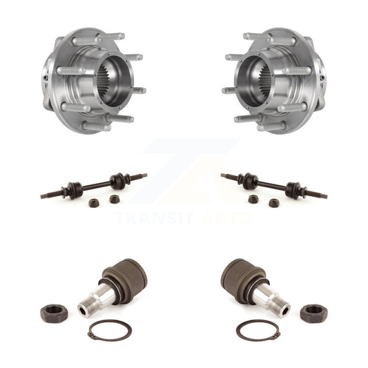 Hub Bearing Lower Ball Joint Link Front Kit For Ford F-350 Super Duty F-250 4WD