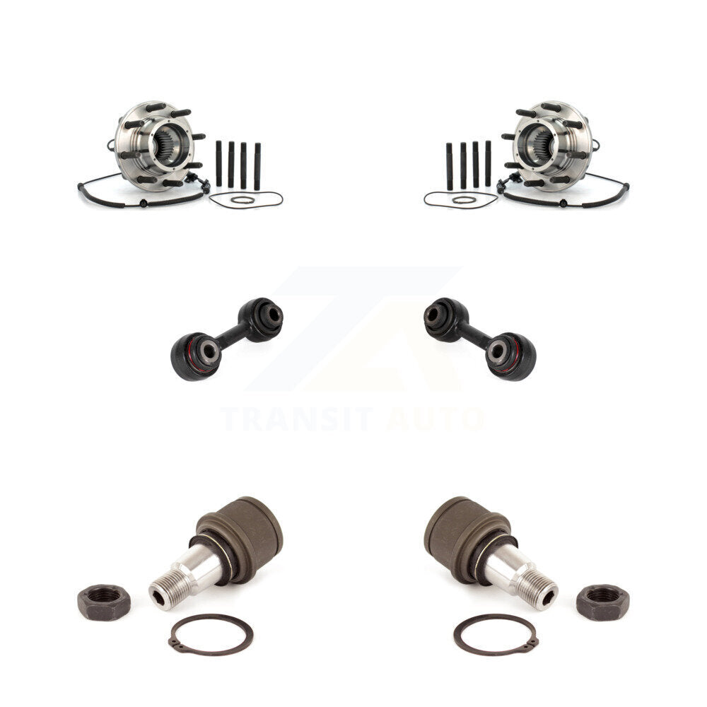 Hub Bearing Lower Ball Joint Link Front Kit For Ford F-350 Super Duty F-250 4WD