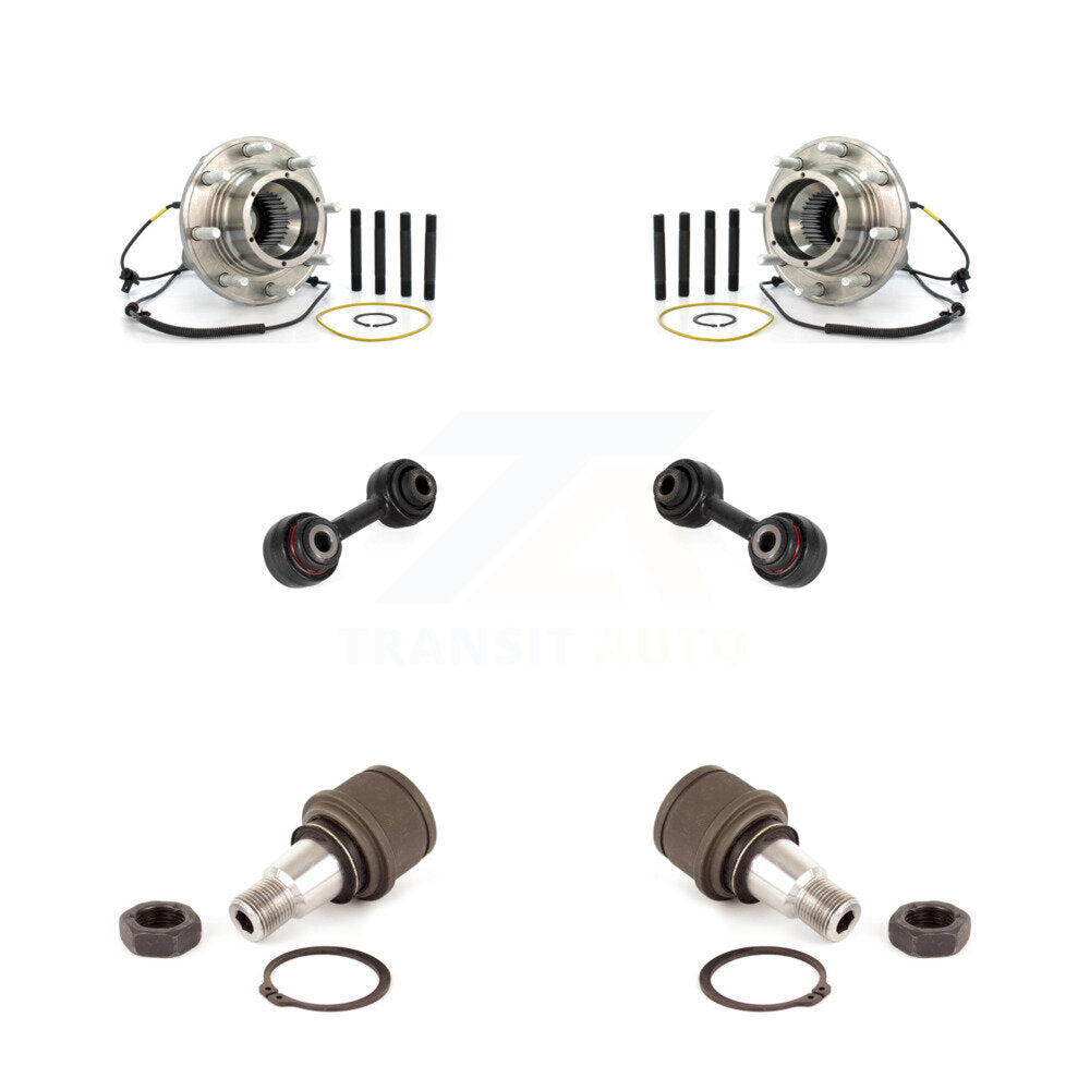 Hub Bearing Lower Ball Joint Link Front Kit For Ford F-350 Super Duty F-250 4WD