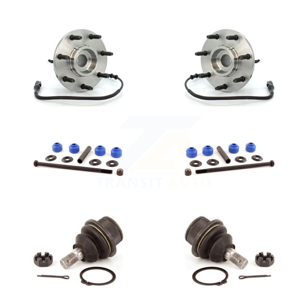 Hub Bearing Lower Ball Joint And Sway Bar Link Front Kit For Ford F-150 Heritage