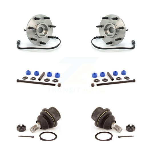 Hub Bearing Lower Ball Joint And Sway Bar Link Front Kit For Ford F-150 Heritage