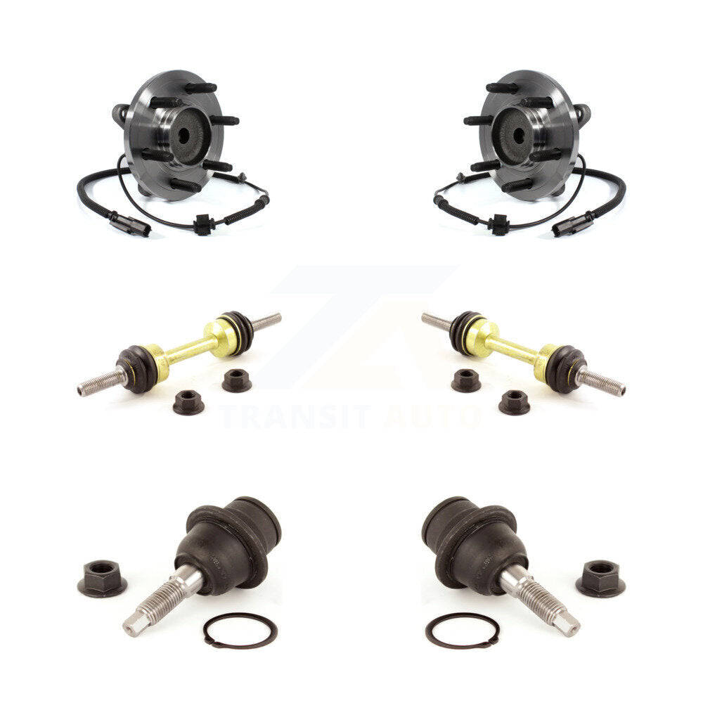 Hub Bearing Lower Ball Joint & Link Front Kit For Ford F-150 Expedition Lincoln