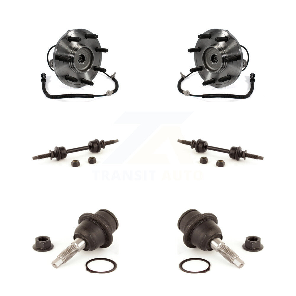 Hub Bearing Lower Ball Joint & Sway Bar Stabilizer Link Front Kit For Ford F-150