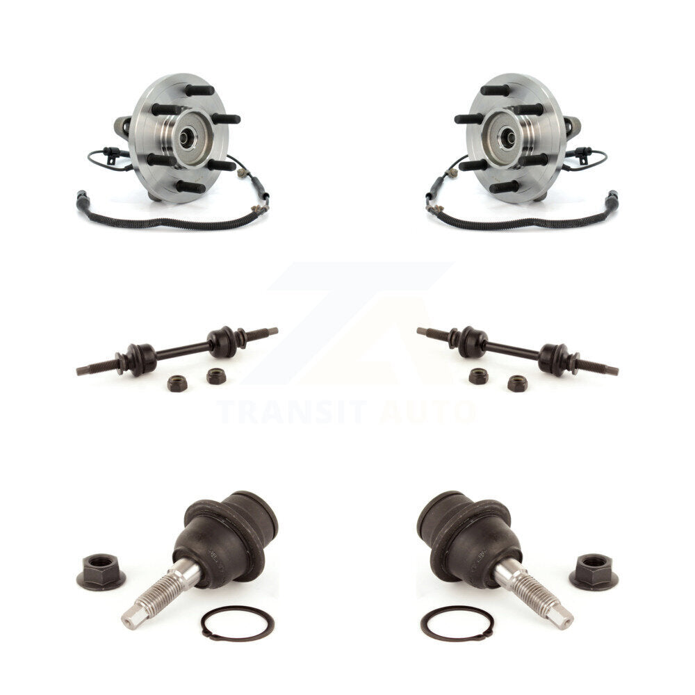 Hub Bearing Lower Ball Joint & Sway Bar Stabilizer Link Front Kit For Ford F-150