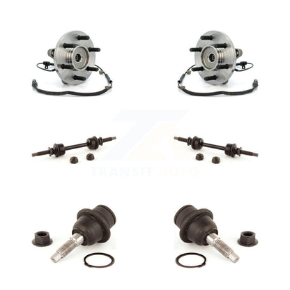 Hub Bearing Lower Ball Joint & Sway Bar Stabilizer Link Front Kit For Ford F-150