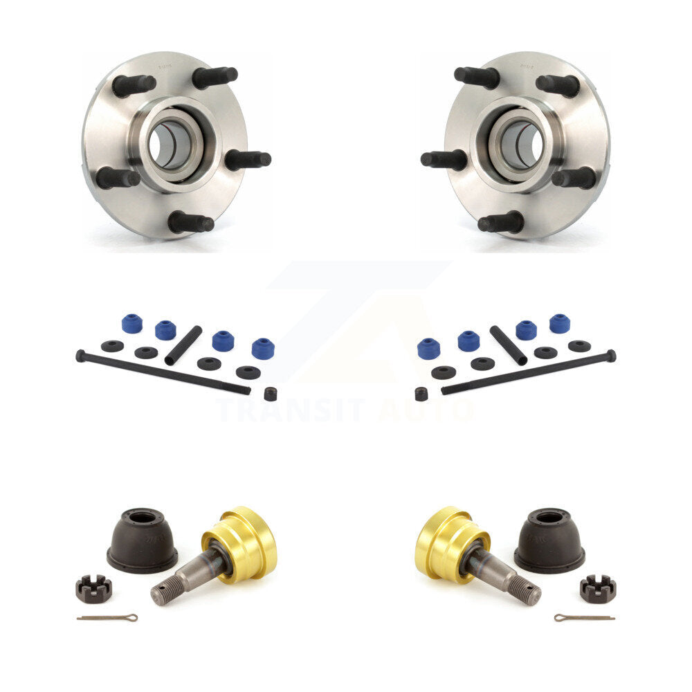 Hub Bearing Lower Ball Joint Sway Bar Link Front Kit For 1994-2004 Ford Mustang