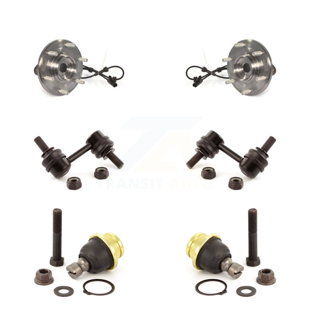 Hub Bearing Lower Ball Joint And Sway Bar Link Front Kit For Nissan TITAN Armada