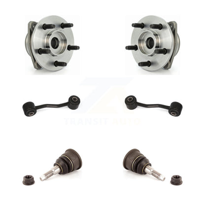 Hub Bearing Lower Ball Joint & Link Front Kit For 2002-2004 Jeep Liberty Non-ABS