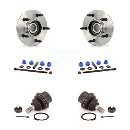 Hub Bearing Lower Ball Joint Link Front Kit For Ford F-150 4WD with 2-Wheel ABS